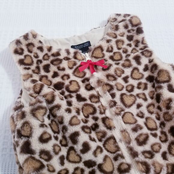 Rachel Zoe Vegan Fur Animal Print Sweater Vest - Picture 2 of 9
